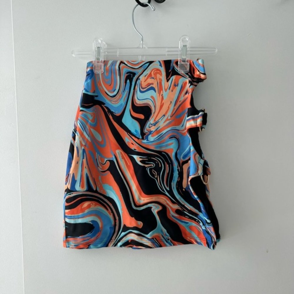 White fox cut out SKIRT